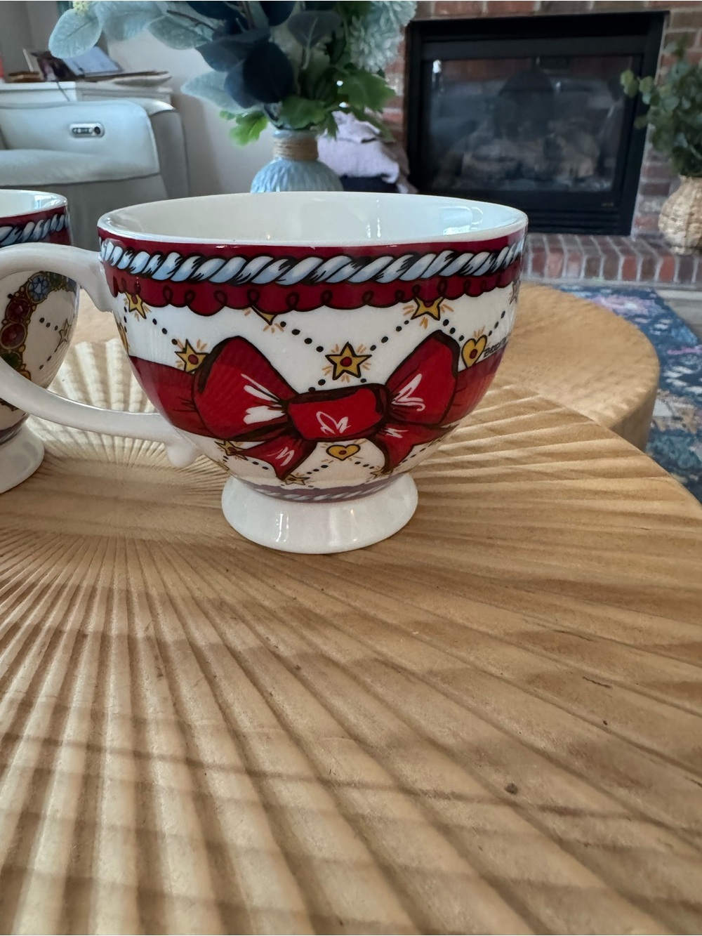 Brighton Jewel & Love limited edition porcelain coffee Latte mugs Bow Love